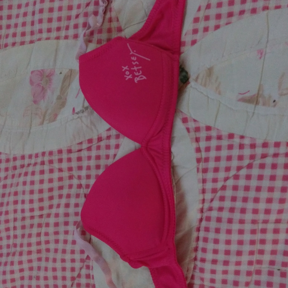 Pink bra
